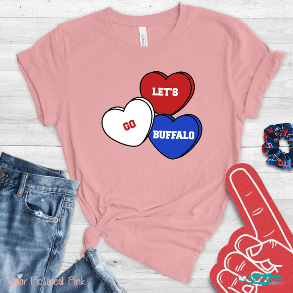 Lets Go Buffalo Candy Hearts