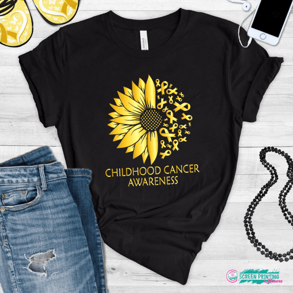 Childhood Cancer Awareness Sunflower