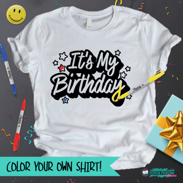 Color Your Own - It's My Birthday