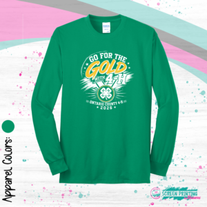 4H Ontario County Going For The Gold Long Sleeve T Shirt