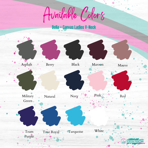 Bella + Canvas Ladies V-Neck - Image 2