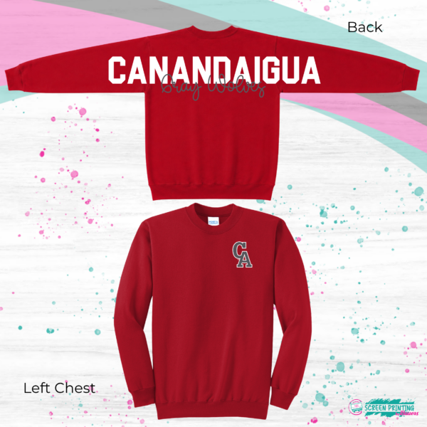 Oversized School Print Sweatshirt - Image 5
