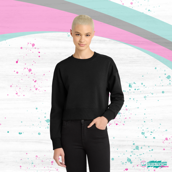 Ladies Perfect Weight Cropped Crewneck