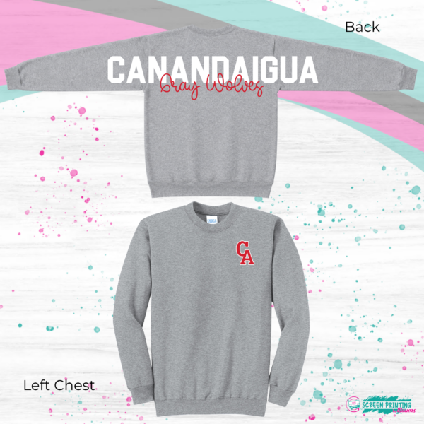 Oversized School Print Sweatshirt - Image 8