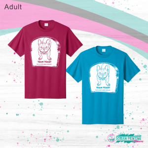 Team Toast Tee White Ink