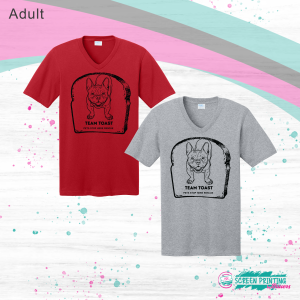 Team Toast V-Neck Tee Black Ink