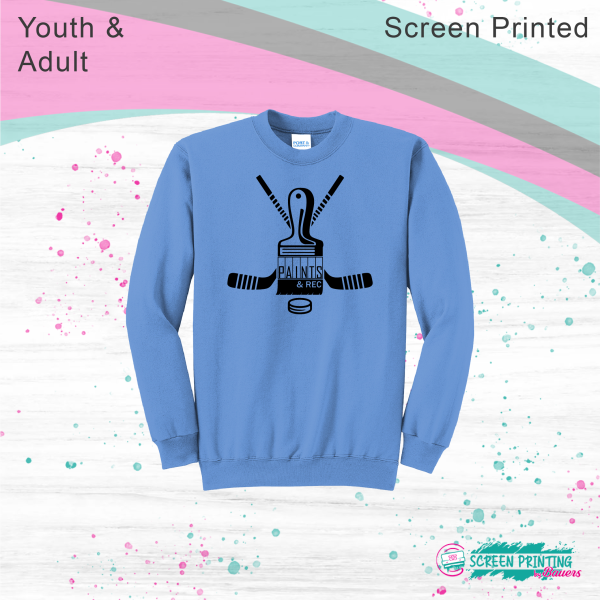 Paints & Rec Hockey Crewneck Sweatshirt