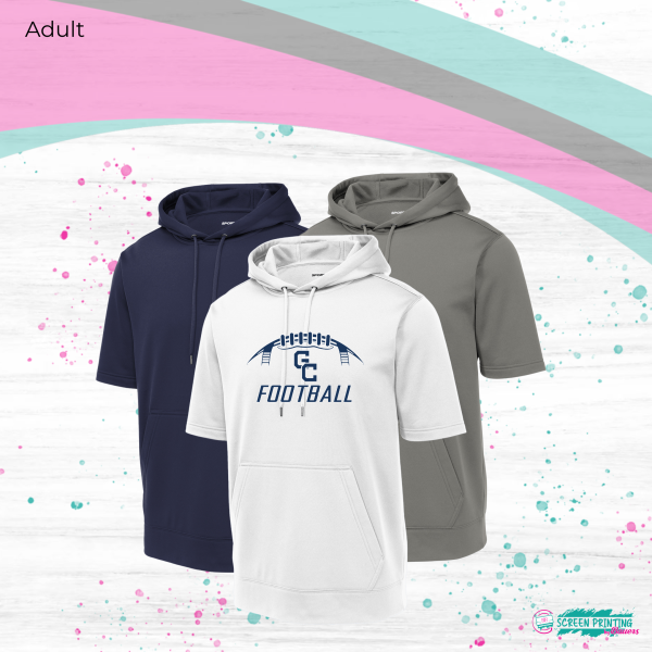 Gates Chili Football Fleece Short Sleeve Hoodie
