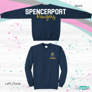 Oversized School Print Sweatshirt