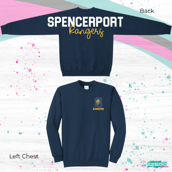 Oversized School Print Sweatshirt