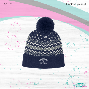 Gates Chili Football Alpine Pom Beanie