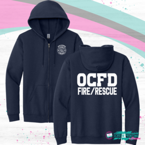 Oaks Corners FD Fire Rescue Zip Hoodie