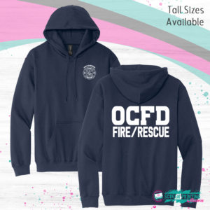 Oaks Corners FD Fire Rescue Tall Hoodie