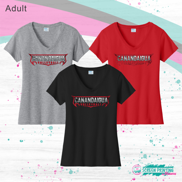 CA Boys Volleyball Ladies V-Neck Tee