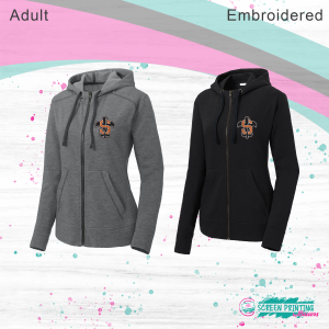 CC Baseball Ladies Sport Tek Triblend Full Zip Hoodie
