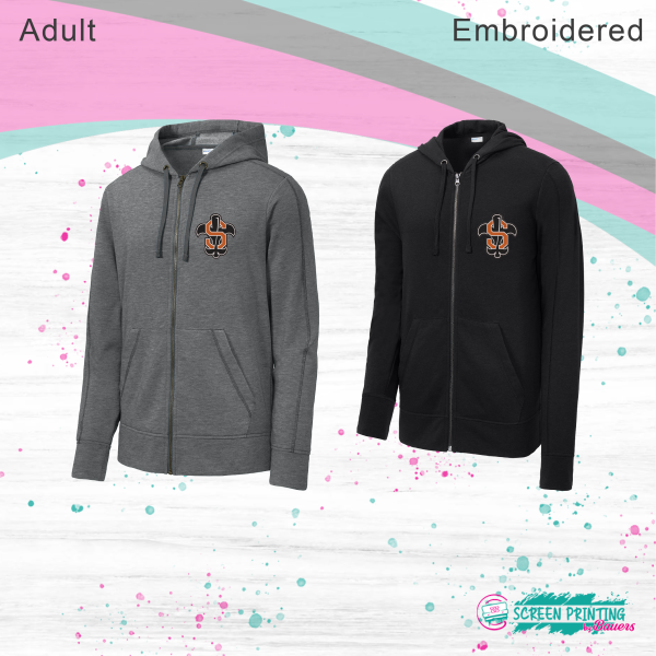 CC Baseball Sport Tek Triblend Full Zip Hoodie